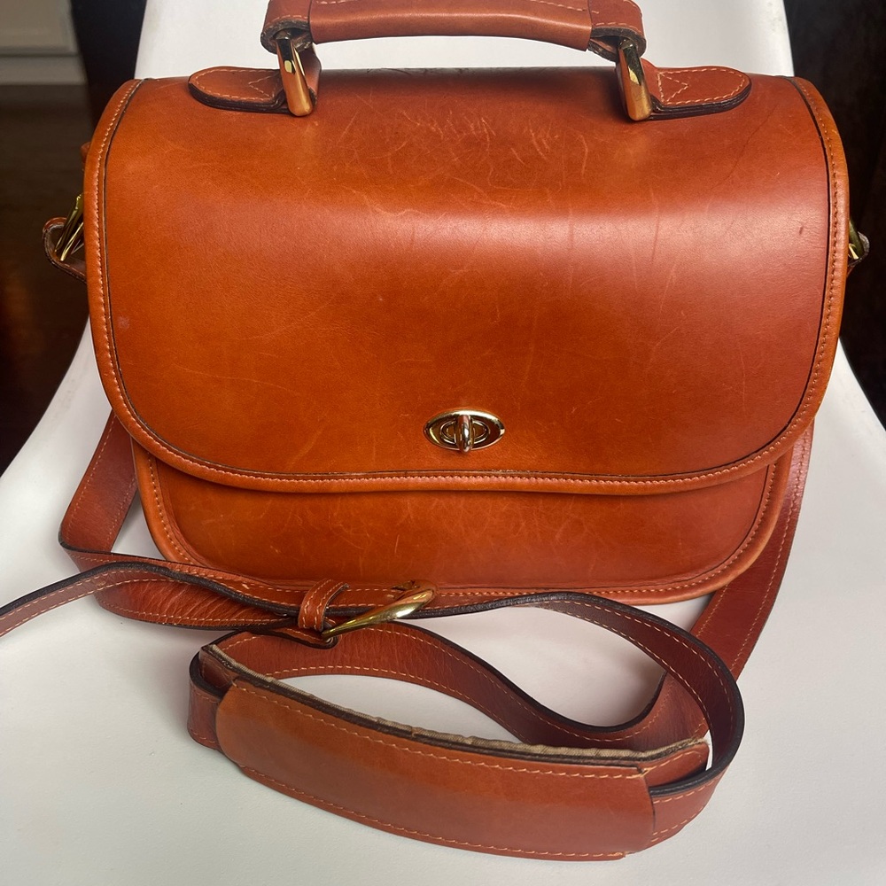 ONA Vintage Style Leather Satchel Bag - Palma